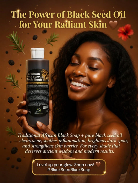 African Black Soap With Black Seed Oil