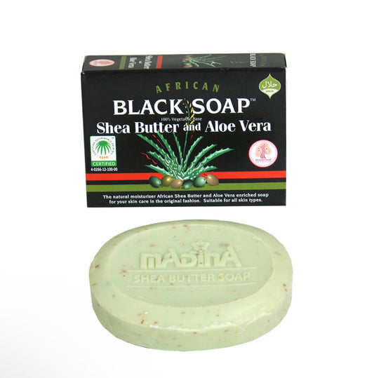 African Black Soap with Shea Butter & Aloe Vera
